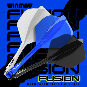 Fusion Integrated flight &amp; shaft Azure Blue 