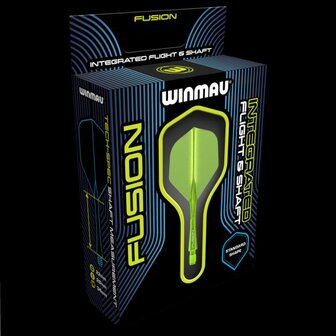 Fusion Integrated flight &amp; shaft Fluoro Yellow