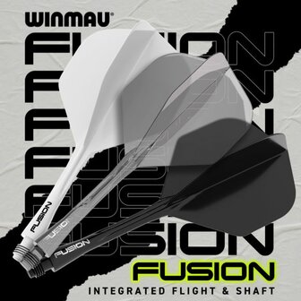 Fusion Integrated flight &amp; shaft Dark Solid Black