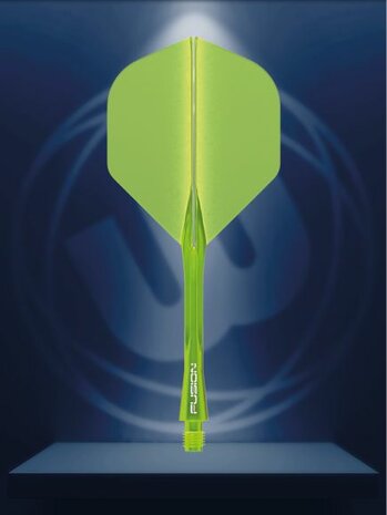 Fusion Integrated flight & shaft Fluoro Yellow