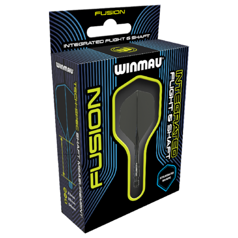 Fusion Integrated flight & shaft Dark Solid Black